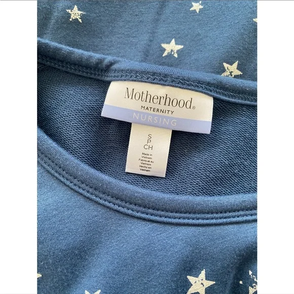Motherhood Maternity Tulip Pull Over Nursing Sweatshirt S - Picture 6 of 8